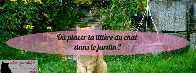 mettre litiere du chat dans le jardin